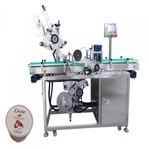 磨砂膏上下平面貼標機