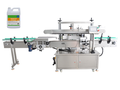 玻璃清潔劑單側(cè)面貼標(biāo)機(jī)